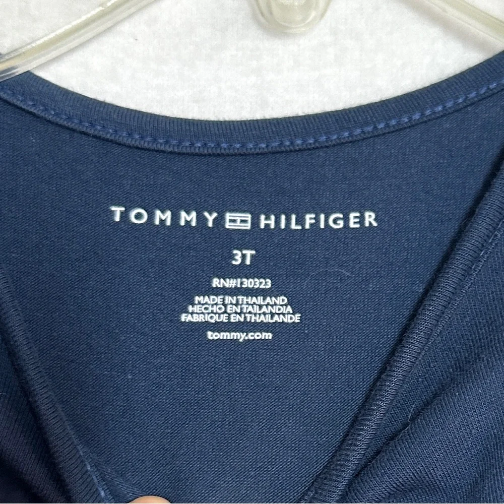 Tommy Hilfiger Toddler Dress 3T Red White Blue Patriotic  Stripes Sleeveless New - Picture 4 of 5